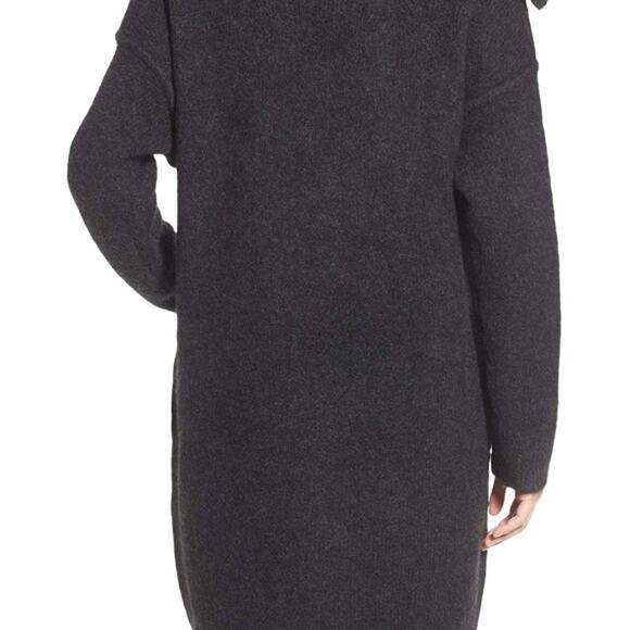 JAMES PERSE Blanket Coat in Charcoal Gray  Merino Wool Yak Hair  SZ XS - Picture 4 of 12